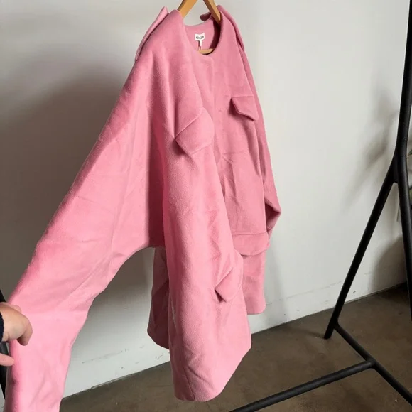 NWT Pink For Love And Lemons Collarless Blazer Jacket Sz X-Large - Picture 6 of 10